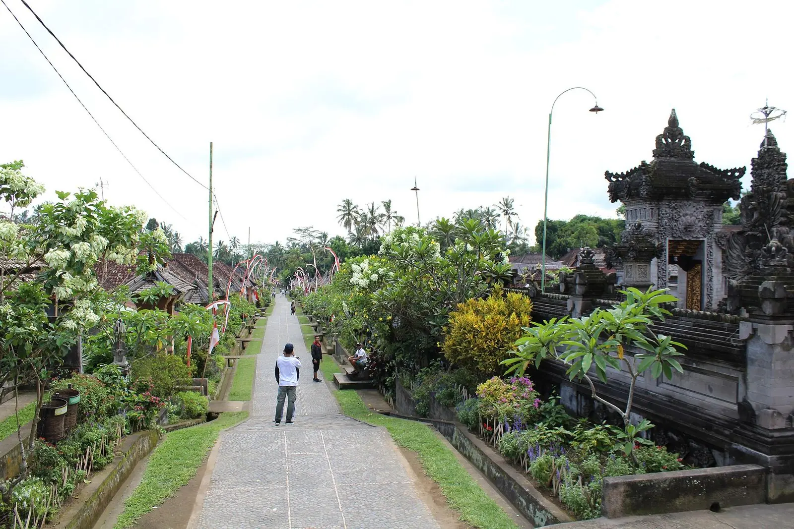 The main street of Penglipuran village